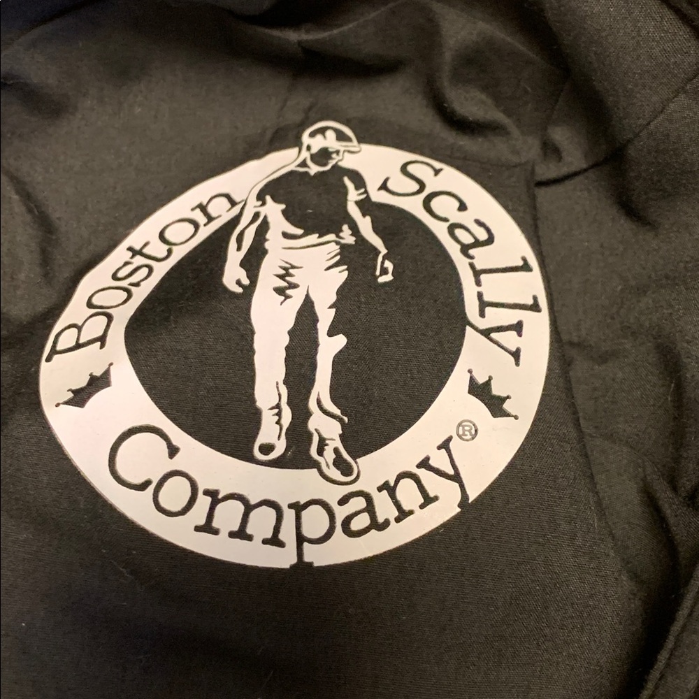 Original Boston Scally 8 Panel Herringbone Black & Gray Wool/Polyester Blend Cap - Picture 5 of 13